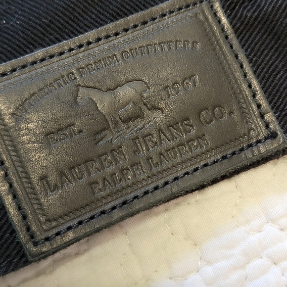 Lauren Ralph Lauren Black Jean Jacket. - Picture 5 of 7